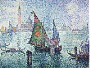 Paul Signac The Green Sail,Venice oil on canvas